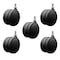 Service Caster 4'' Black Heavy Duty Floor Safe Twin Wheel Caster 1/2'' Threaded Stem, 5PK SCC-TS02S100-TPR-BLK-121310-5 - alternate 1